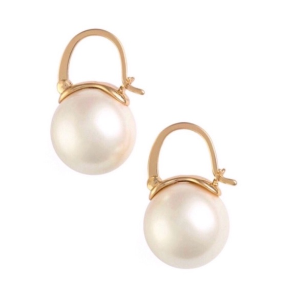 kate spade Jewelry - KATE SPADE • Shine On Pearl Drop Earrings